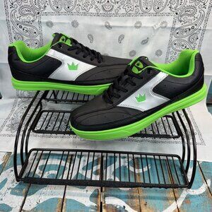 Mens Brunswick RENEGADE BLACK/NEON GREEN Bowling Shoes Mens 7.5